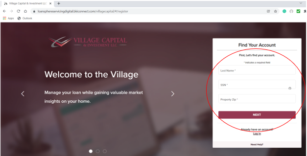 Register your loan with Village Capital